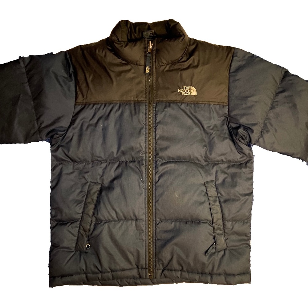 Navy Youth The North Face Puffer Winter Jacket